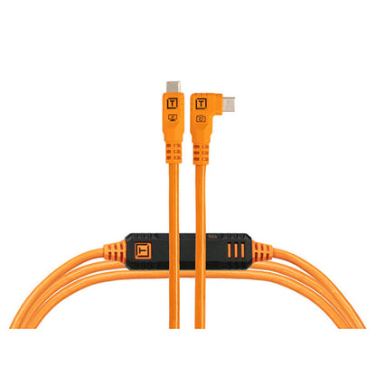 テザーツールズ CUC10RTG2B-ORG テザープロ オプティマ 10G USB-Cケーブル ライトアングル 3m オレンジ