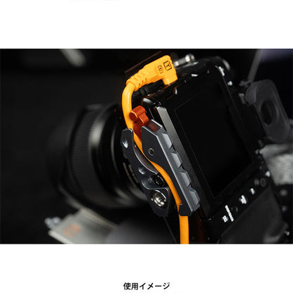 《8月21日発売予定》 テザーツールズ TG-LLPLUS テザーガード レバーロックプラス トライポッド プレート シルバー/オレンジ 【予約】