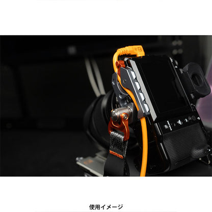 《8月21日発売予定》 テザーツールズ TG-LLPLUS テザーガード レバーロックプラス トライポッド プレート シルバー/オレンジ 【予約】