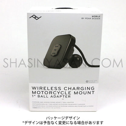 ピークデザイン M-MM-AE-BK-1 ワイヤレスチャージング モーターサイクルマウント 1インチボールアダプター