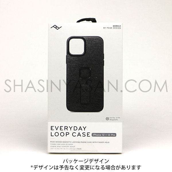 ピークデザイン M-LC-AE-CH-1 iPhone 12 / 12 Pro専用 エブリデイ ループ ケース チャコール
