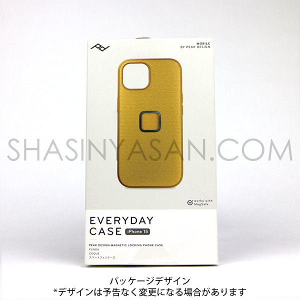 ピークデザイン M-MC-BH-SN-1 エブリデイケース iPhone15用 サン