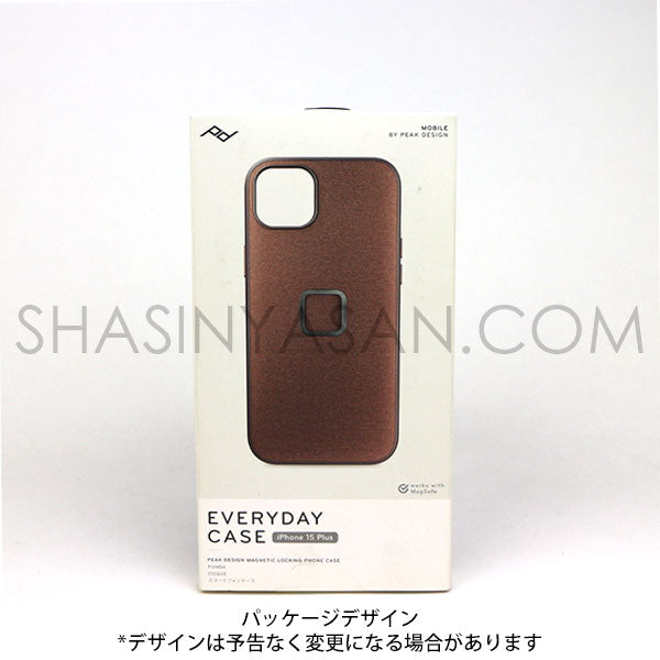 ピークデザイン M-MC-BJ-RD-1 エブリデイケース iPhone15Plus用 レッドウッド