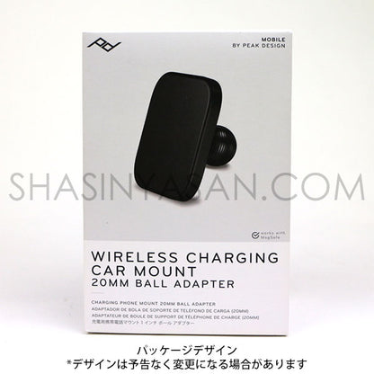 ピークデザイン M-CM-AF-BK-2 ワイヤレスチャージングカーマウント 20mmボールアダプター Qi2