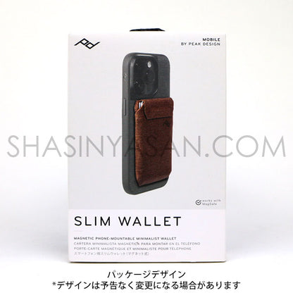 《在庫限り特価品》 ピークデザイン M-WA-AA-RD-1 スリムウォレット レッドウッド