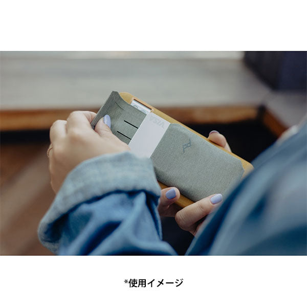 《在庫限り》 ピークデザイン M-WA-AA-SG-1 スリムウォレット セージ