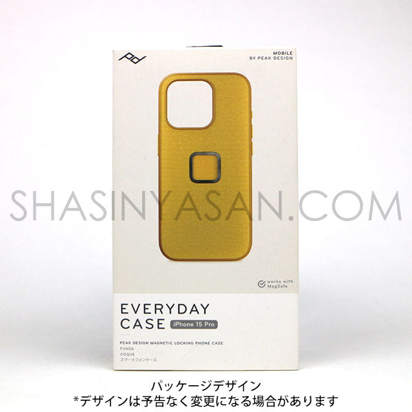 《在庫限り》 ピークデザイン M-MC-BK-SN-2 エブリデイケース iPhone15Pro用 V2 サン