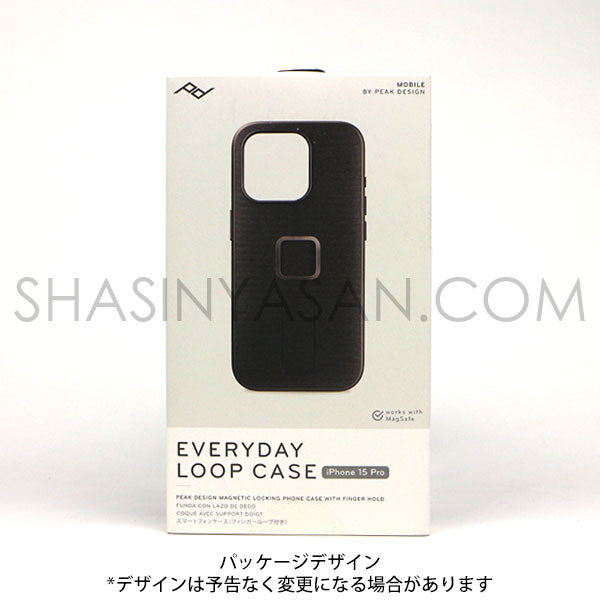 《在庫限り》 ピークデザイン M-LC-BK-CH-2 エブリデイループケース iPhone15Pro用 V2 チャコール