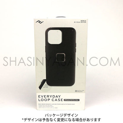 ピークデザイン M-LC-BL-CH-2 エブリデイループケース iPhone15ProMax用 V2 チャコール