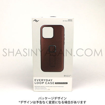 ピークデザイン M-LC-BL-RD-2 エブリデイループケース iPhone15ProMax用 V2 レッドウッド