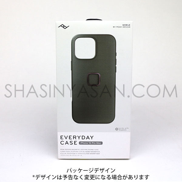 ピークデザイン M-MC-BV-SG-1 エブリデイケース iPhone16ProMax用 セージ / ナイロンキャンバス
