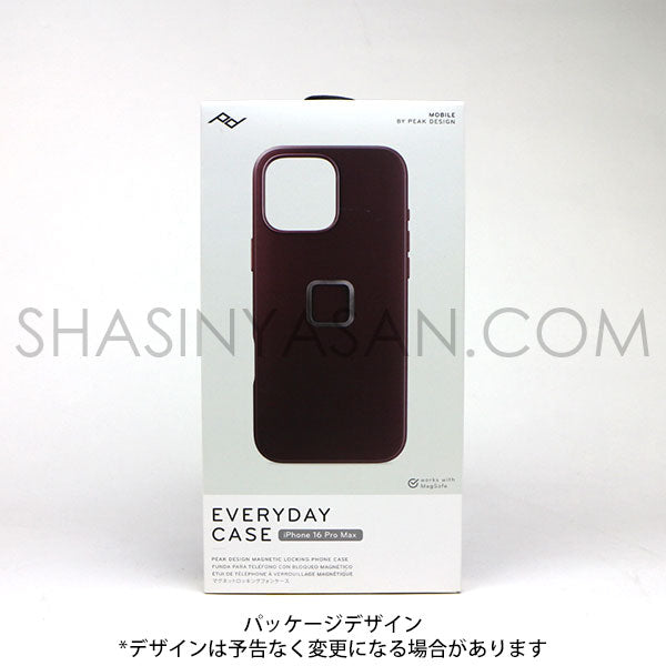 ピークデザイン M-MC-BV-EP-1 エブリデイケース iPhone16ProMax用 エクリプス / ナイロンキャンバス