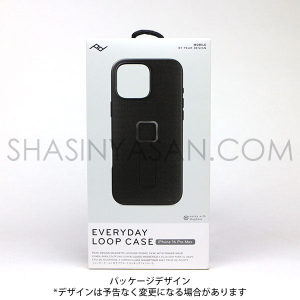 ピークデザイン M-LC-BV-CH-1 エブリデイループケース iPhone16ProMax用 チャコール / ナイロンキャンバス