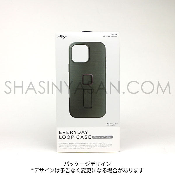 ピークデザイン M-LC-BV-SG-1 エブリデイループケース iPhone16ProMax用 セージ / ナイロンキャンバス