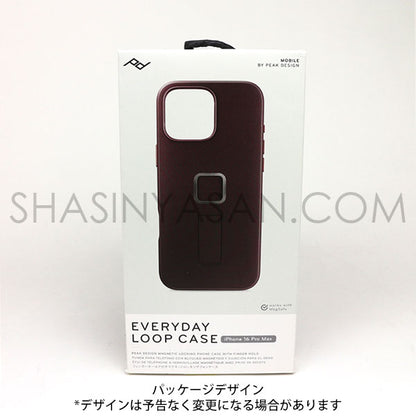 ピークデザイン M-LC-BV-EP-1 エブリデイループケース iPhone16ProMax用 エクリプス / ナイロンキャンバス