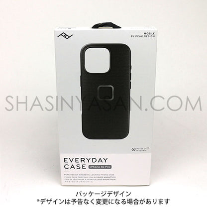 ピークデザイン M-MC-BU-CH-1 エブリデイケース iPhone16Pro用 チャコール / ナイロンキャンバス