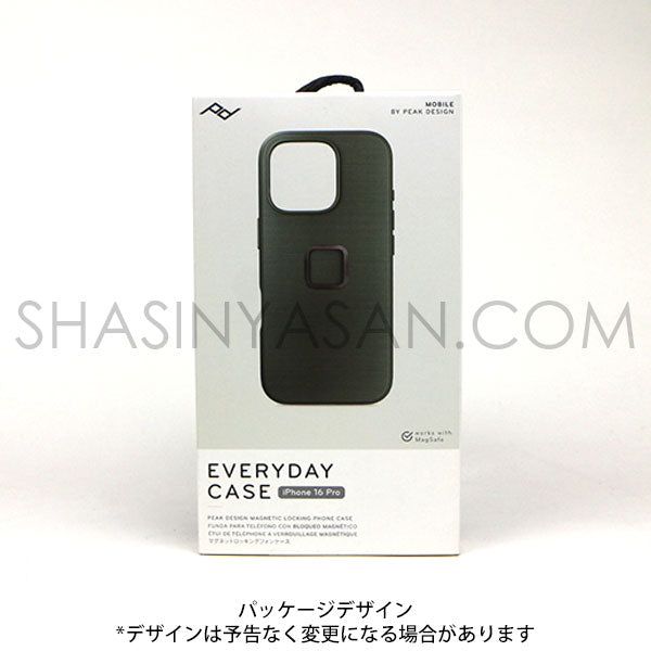 ピークデザイン M-MC-BU-SG-1 エブリデイケース iPhone16Pro用 セージ / ナイロンキャンバス