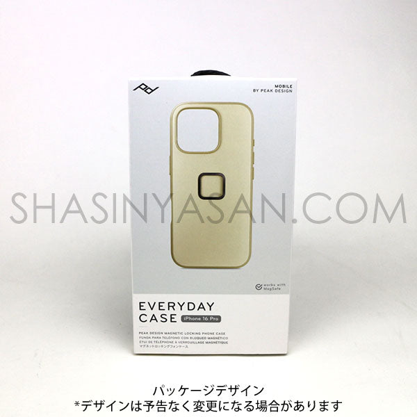 ピークデザイン M-MC-BU-BO-1 エブリデイケース iPhone16Pro用 ボーン / クラリーノ