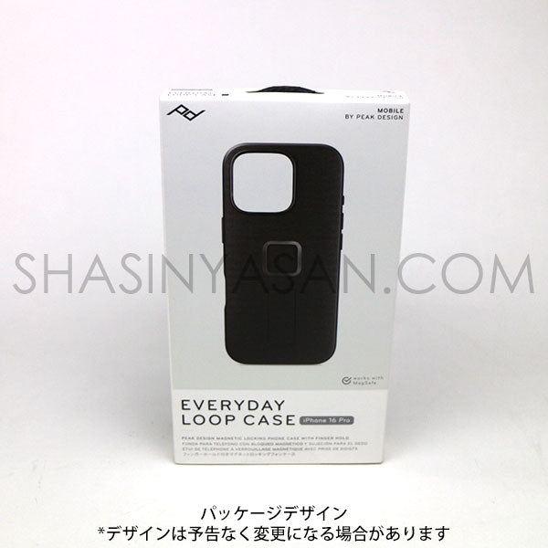 ピークデザイン M-LC-BU-CH-1 エブリデイループケース iPhone16Pro用 チャコール / ナイロンキャンバス