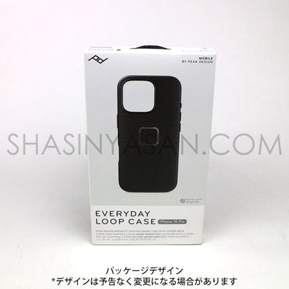 ピークデザイン M-LC-BU-CH-1 エブリデイループケース iPhone16Pro用 チャコール / ナイロンキャンバス