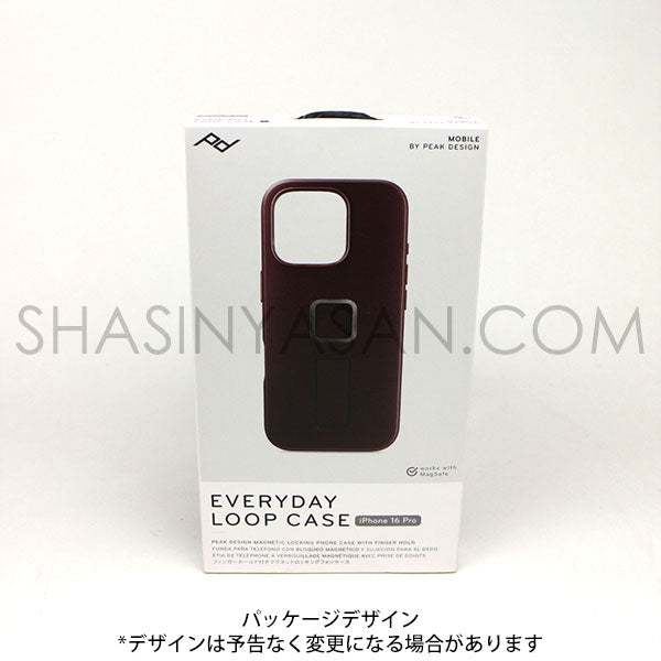ピークデザイン M-LC-BU-EP-1 エブリデイループケース iPhone16Pro用 エクリプス / ナイロンキャンバス