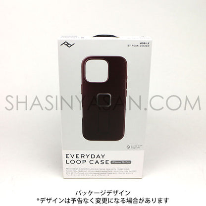 ピークデザイン M-LC-BU-EP-1 エブリデイループケース iPhone16Pro用 エクリプス / ナイロンキャンバス