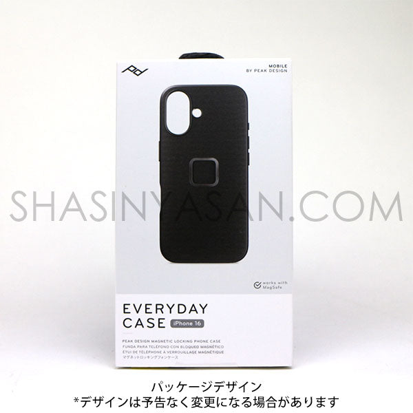 ピークデザイン M-MC-BS-CH-1 エブリデイケース iPhone16用 チャコール / ナイロンキャンバス