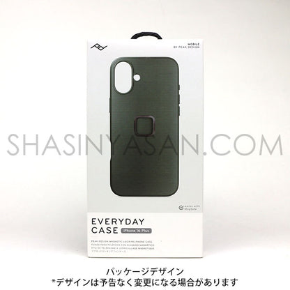 ピークデザイン M-MC-BT-SG-1 エブリデイケース iPhone16Plus用 セージ / ナイロンキャンバス