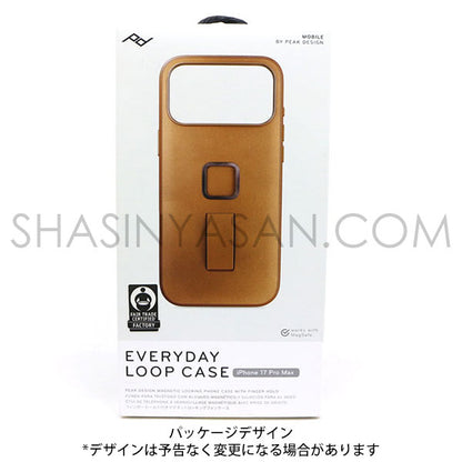 ピークデザイン M-LC-CE-BR-1 エブリデイループケース iPhone17ProMax専用 タン / クラリーノ