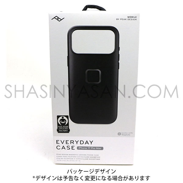 ピークデザイン M-MC-CE-BK-1 エブリデイケース iPhone17ProMax専用 ブラック / クラリーノ