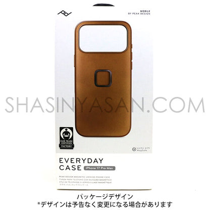 ピークデザイン M-MC-CE-BR-1 エブリデイケース iPhone17ProMax専用 タン / クラリーノ