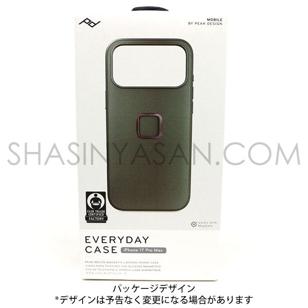 ピークデザイン M-MC-CE-SG-1 エブリデイケース iPhone17ProMax専用 セージ / ナイロンキャンバス