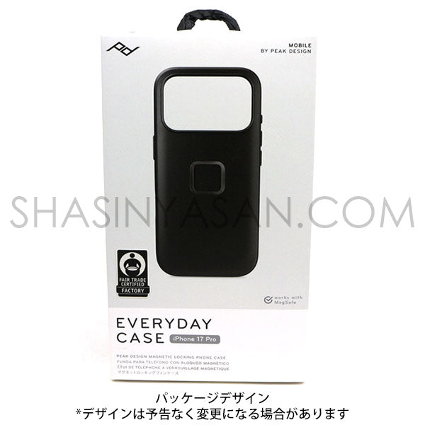 ピークデザイン M-MC-CF-BK-1 エブリデイケース iPhone17Pro専用 ブラック / クラリーノ