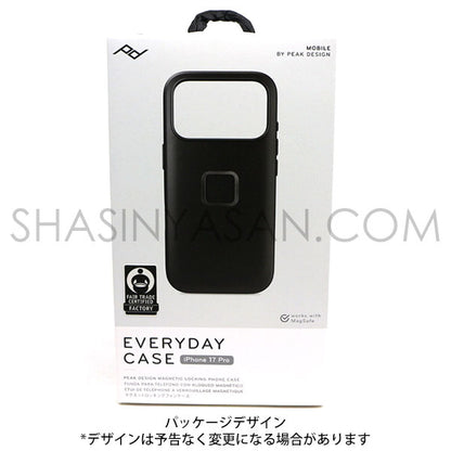 ピークデザイン M-MC-CF-BK-1 エブリデイケース iPhone17Pro専用 ブラック / クラリーノ