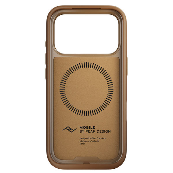 ピークデザイン M-MC-CF-BR-1 エブリデイケース iPhone17Pro専用 タン / クラリーノ