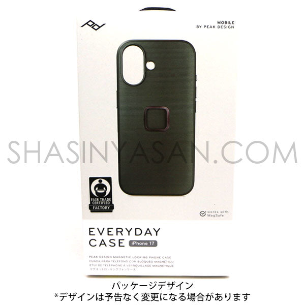 ピークデザイン M-MC-CJ-SG-1 エブリデイケース iPhone17専用 セージ / ナイロンキャンバス