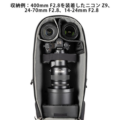 シンクタンクフォト バックライト ロングレンズ バックパック 32L ブラック 600mmF4・800mmF5.6超望遠レンズ対応 ※欠品：納期未定（6/19現在）