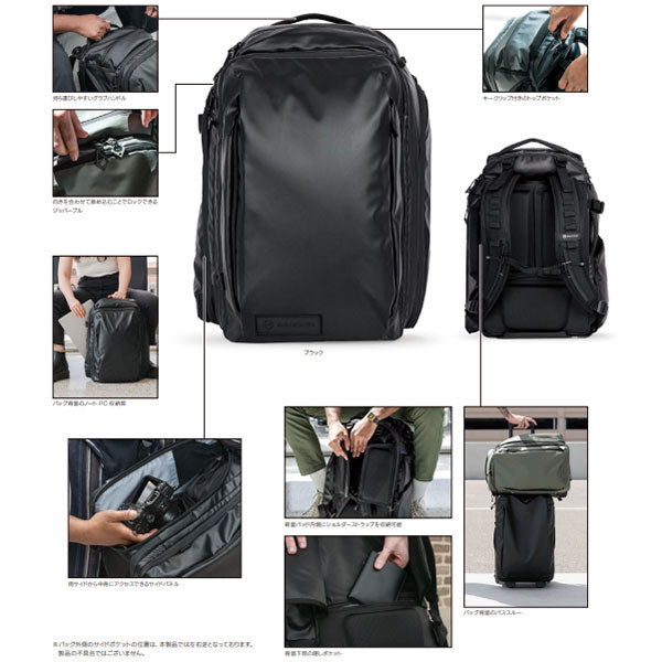 《特価品》ワンダード TR35-WG-PEB-1 トランジットバックパック エッセンシャルカメラキューブ付き 35L ワサッチグリーン