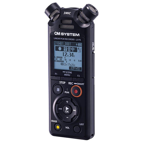 OM SYSTEM LS-P5 BLK リニアPCMレコーダー ブラック