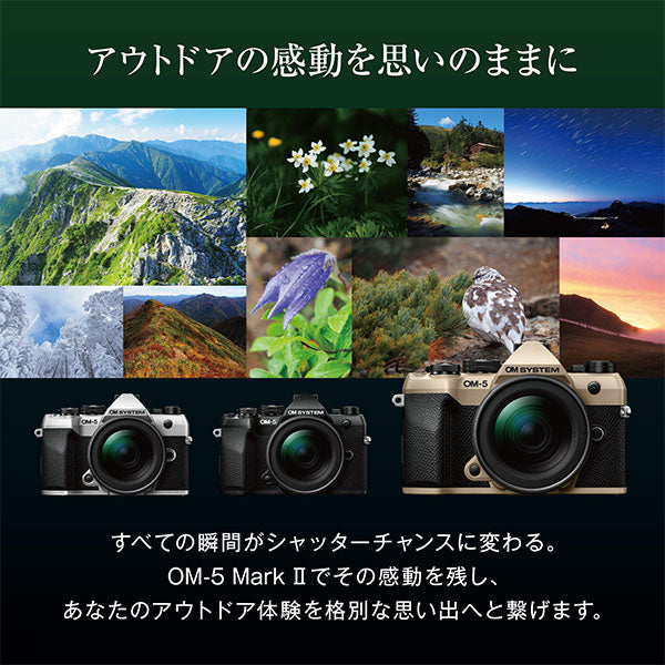 OM SYSTEM デジタル一眼 OM-5 MarkII ボディー シルバー※欠品：ご注文後、約2ヶ月かかります