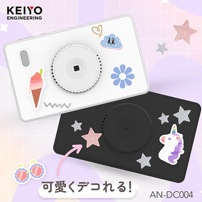 KEIYO AN-DC004(BK) ポケット デジタルカメラ ブラック