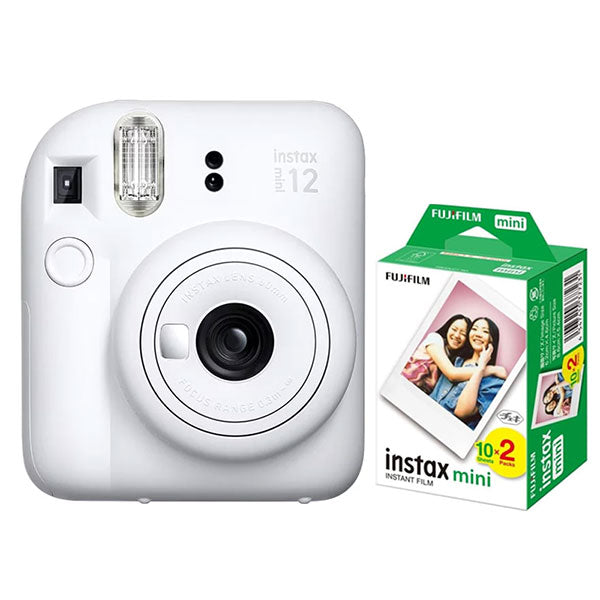 【フィルム20枚セット】 フジフイルム チェキ instax mini 12 クレイホワイト