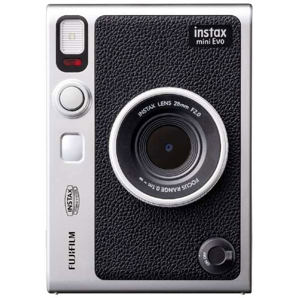 フジフイルム チェキ instax mini Evo BLACK ハイブリッドインスタントカメラ ※同一お届け先につき、各色あわせて1台まで