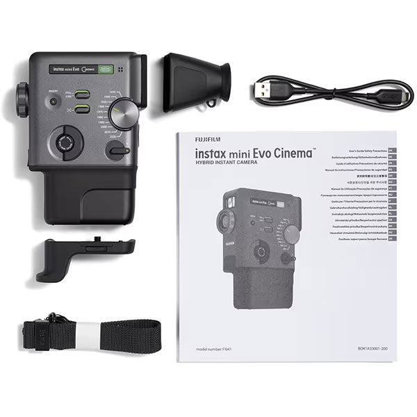 フジフイルム ハイブリッドインスタントカメラ チェキ instax mini Evo Cinema ブラック