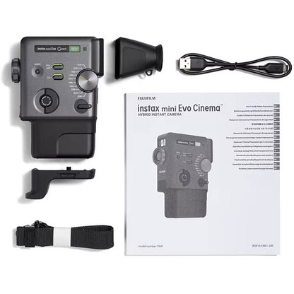 フジフイルム ハイブリッドインスタントカメラ チェキ instax mini Evo Cinema ブラック