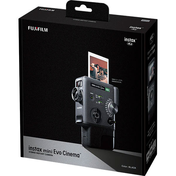 フジフイルム ハイブリッドインスタントカメラ チェキ instax mini Evo Cinema ブラック