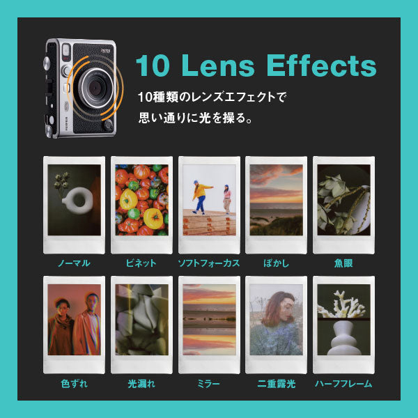 フジフイルム チェキ instax mini Evo GENTLE ROSE ハイブリッドインスタントカメラ