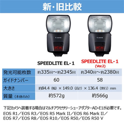 キヤノン ストロボ スピードライト EL-1（Ver.2） 7288C001※欠品：ご注文後、約1.5ヶ月かかります