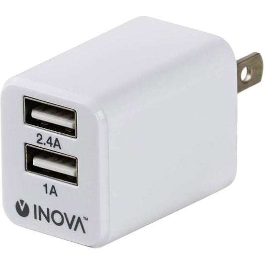 スリーアール 3R-AC224WT Qurra 2ポート USB充電器 5V2.4A（2ポート合計） ホワイト