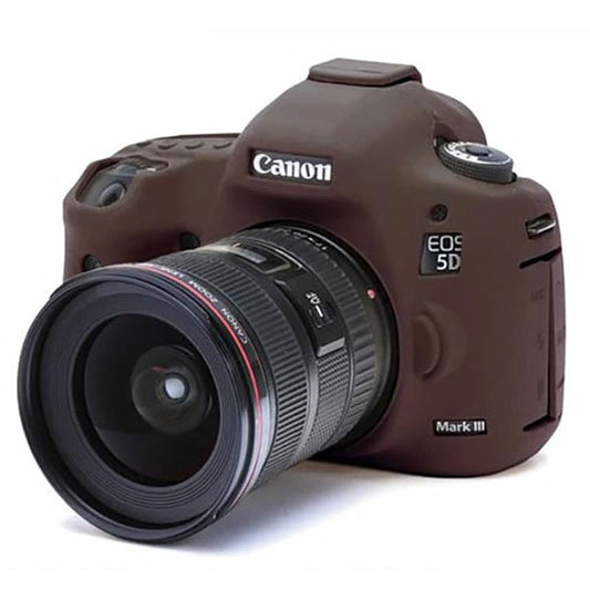 《アウトレット》ジャパンホビーツール シリコンカメラケース イージーカバー Canon EOS 5Ds/EOS 5Ds R/EOS 5D Mark III専用 チョコブラウン